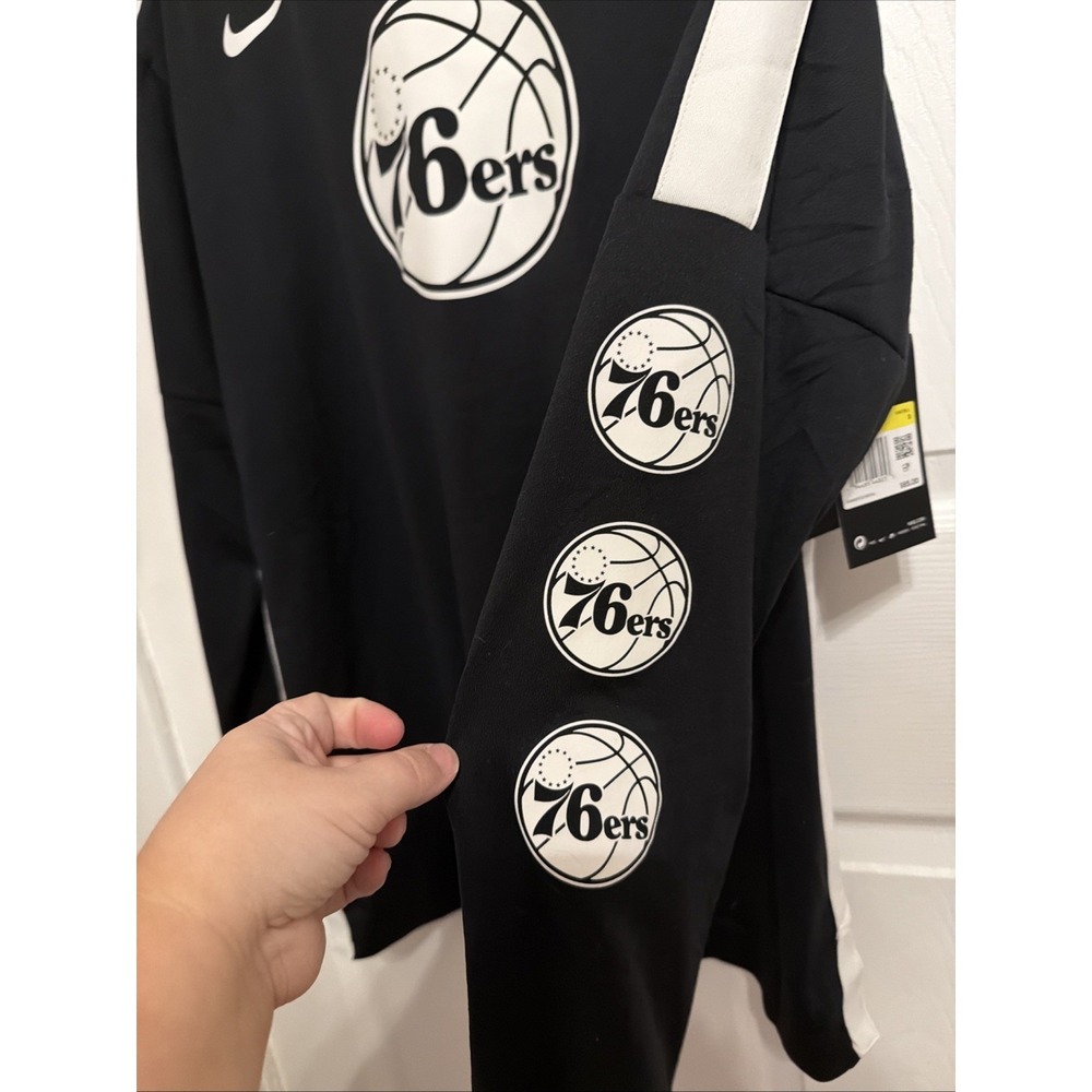 NEW Nike Philadelphia 76ers Dri-Fit Long Sleeve Shooting Shirt Player Size S - Picture 6 of 8